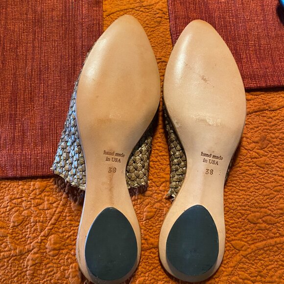 CYDWOQ Vintage Woven Leather Mules – Size 38 (U.S. 7.5–8) - Picture 9 of 9
